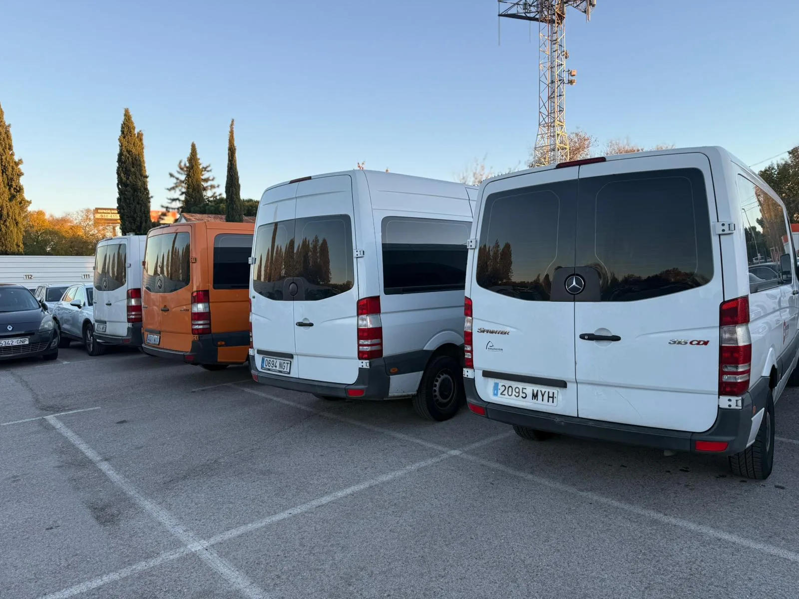 Plazas de parking al aire libre
